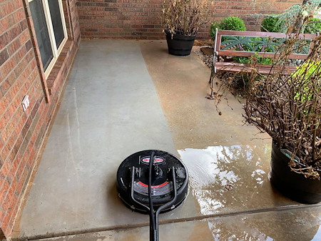 How to remove red dirt stains from oklahoma city driveways and siding