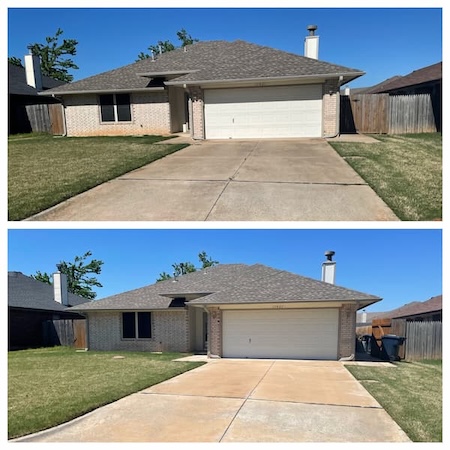 Why red clay stains stay on yukon concrete and how to treat oklahoma dirt before pressure washing