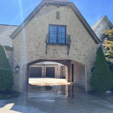 Soft-washing-stone-house-in-Rose-Creek-Edmond 0